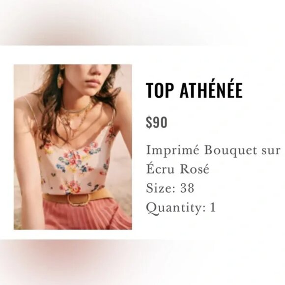 Sézane athenee camisole Size - Picture 4 of 6